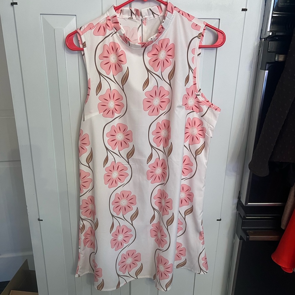 SHEIN Pink Floral Mini Dress
